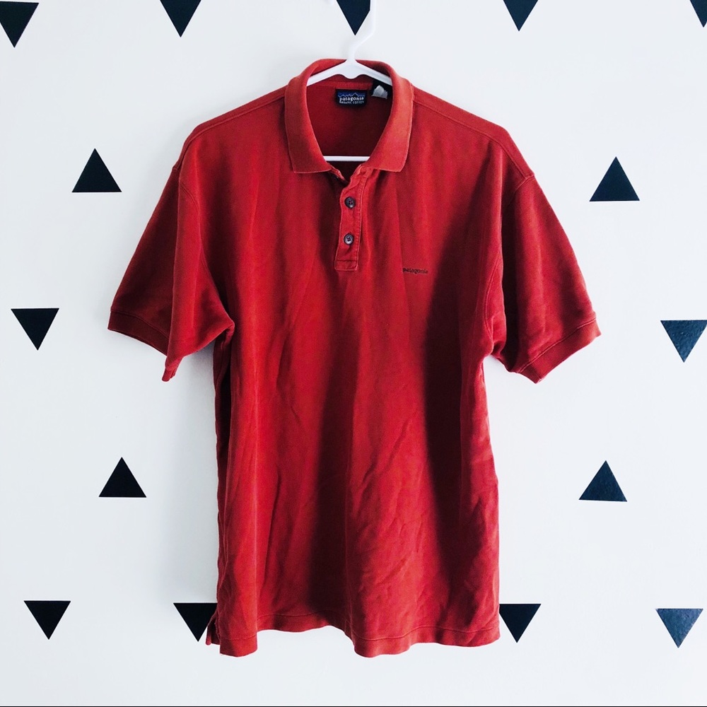 Patagonia Men’s Polo Red Shirt (Medium)